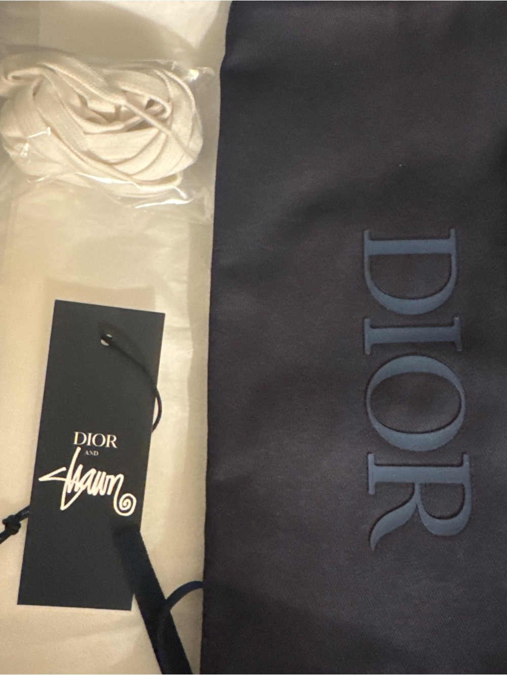 Dior x Shawn Stussy B23 High Top Oblique Bee Logo Sneakers Size 43 (10 US) - Picture 3 of 5